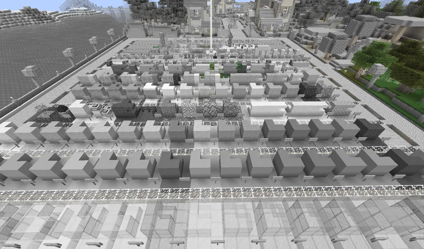 Black and white default Minecraft textures, Текстуры, Minecraft