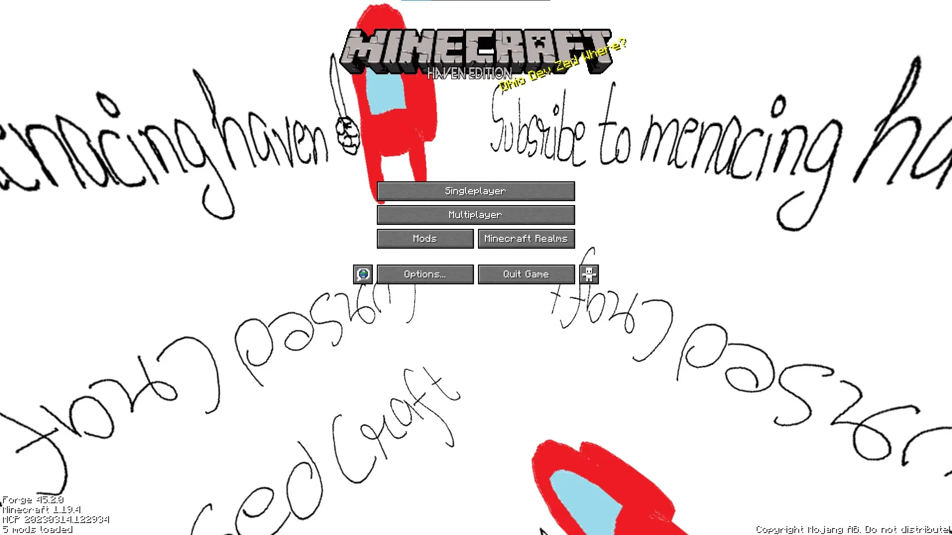Haven's Cursed Brain, Моды, Minecraft