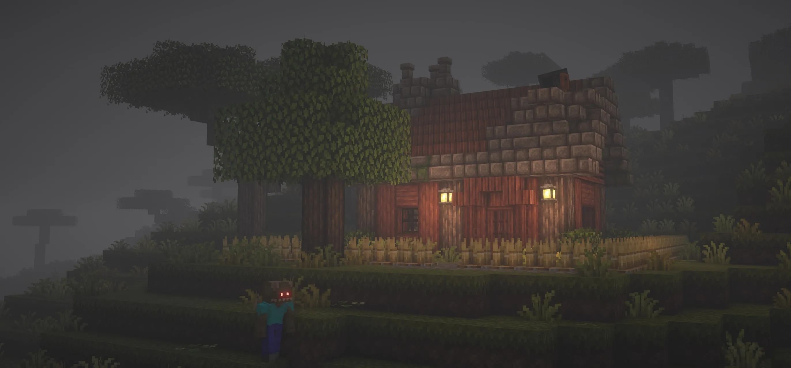 The Fungal Infection | Co-Op Base Defense — скриншот 2 (Модпаки, Minecraft)