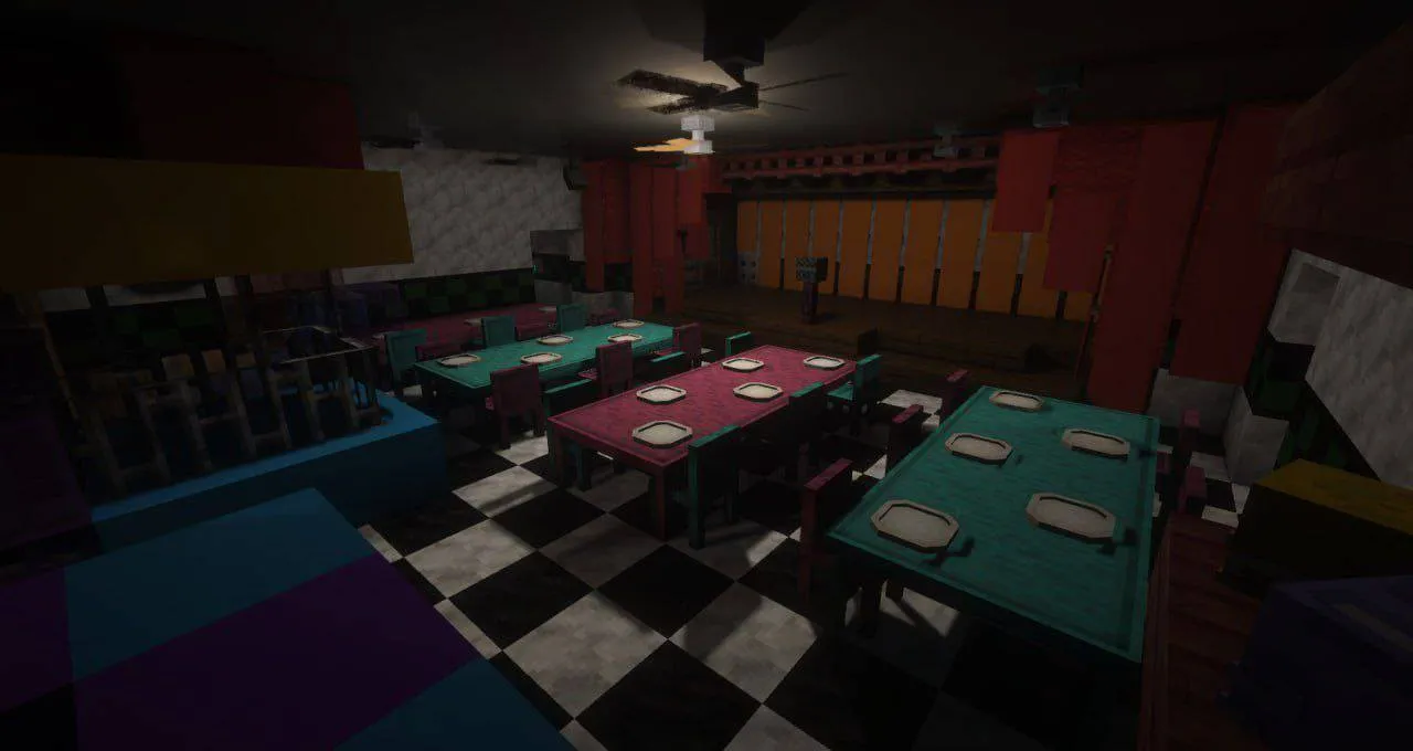 Mysterious Four Nights at Freddy's, Карты, Minecraft