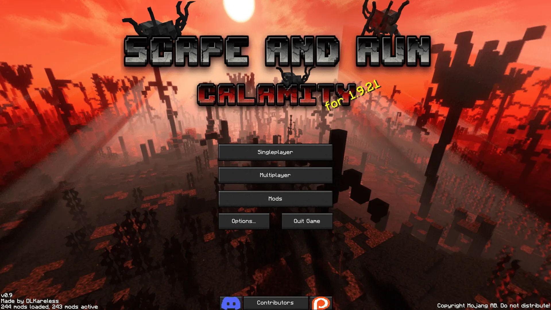 Scape and Run: Calamity, Модпаки, Minecraft