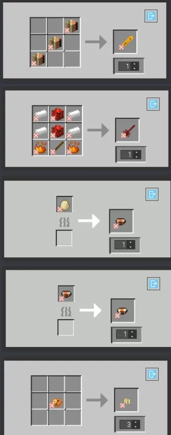 ManyThings, Моды, Minecraft