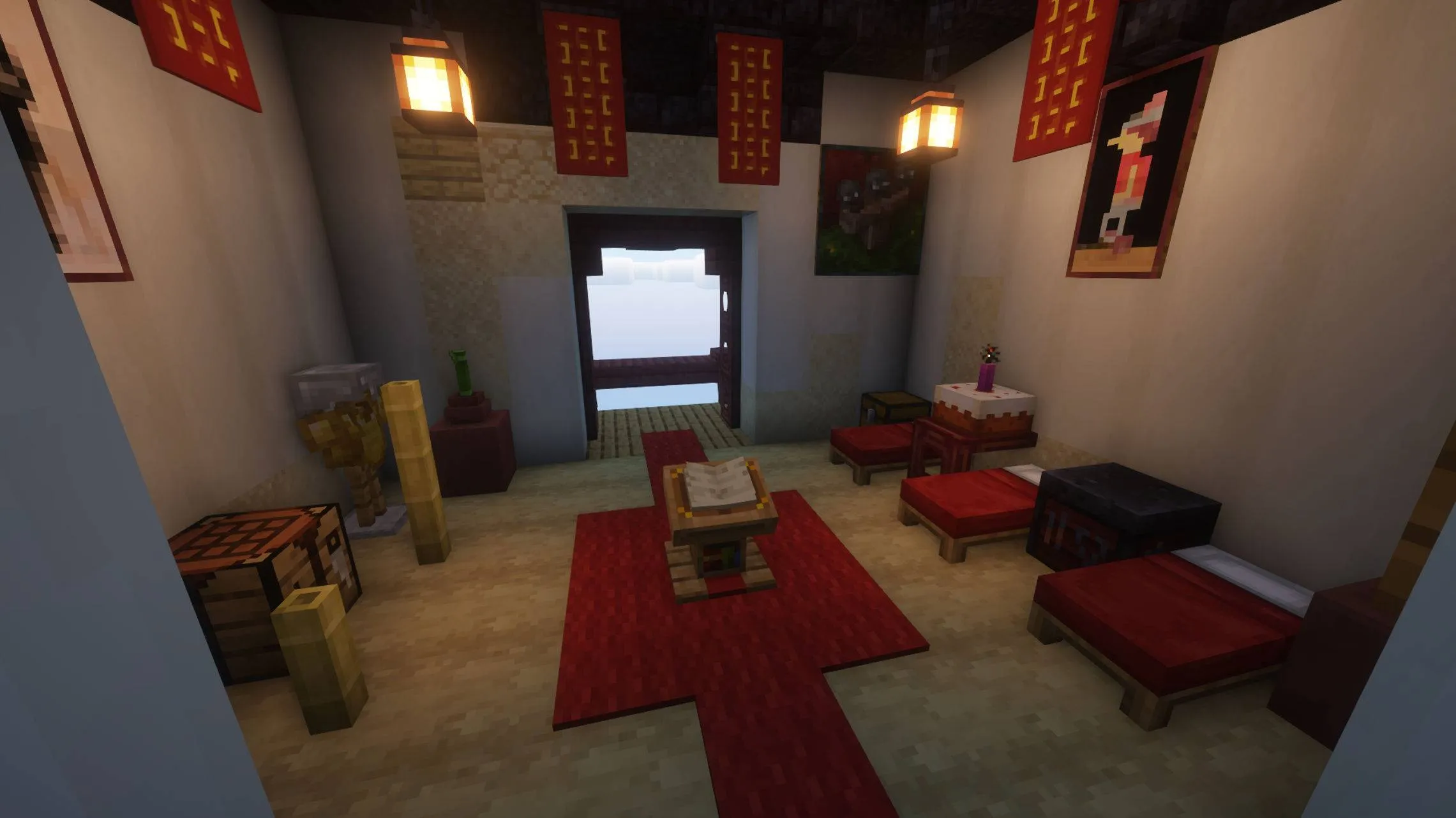 Chinese flying island tower — скриншот 1 (Моды, Minecraft)