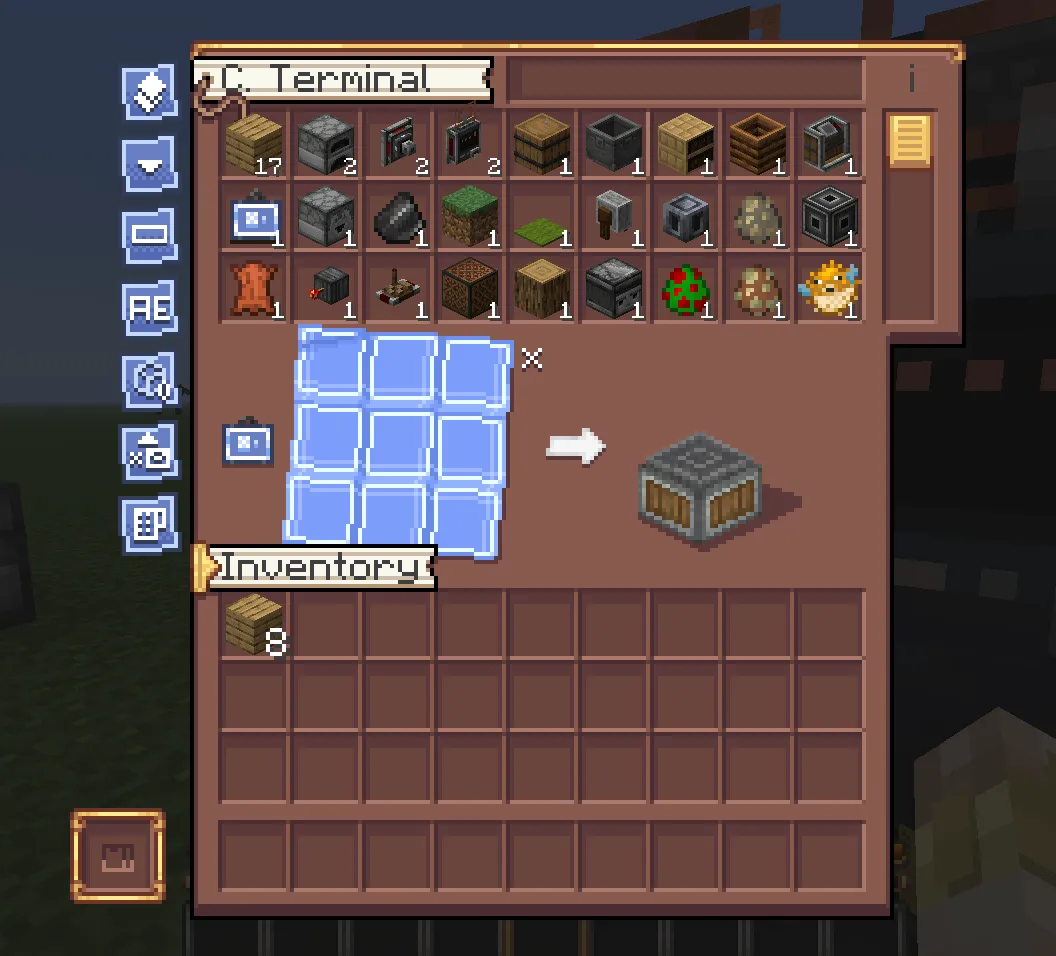 Create Style Interface, Текстуры, Minecraft