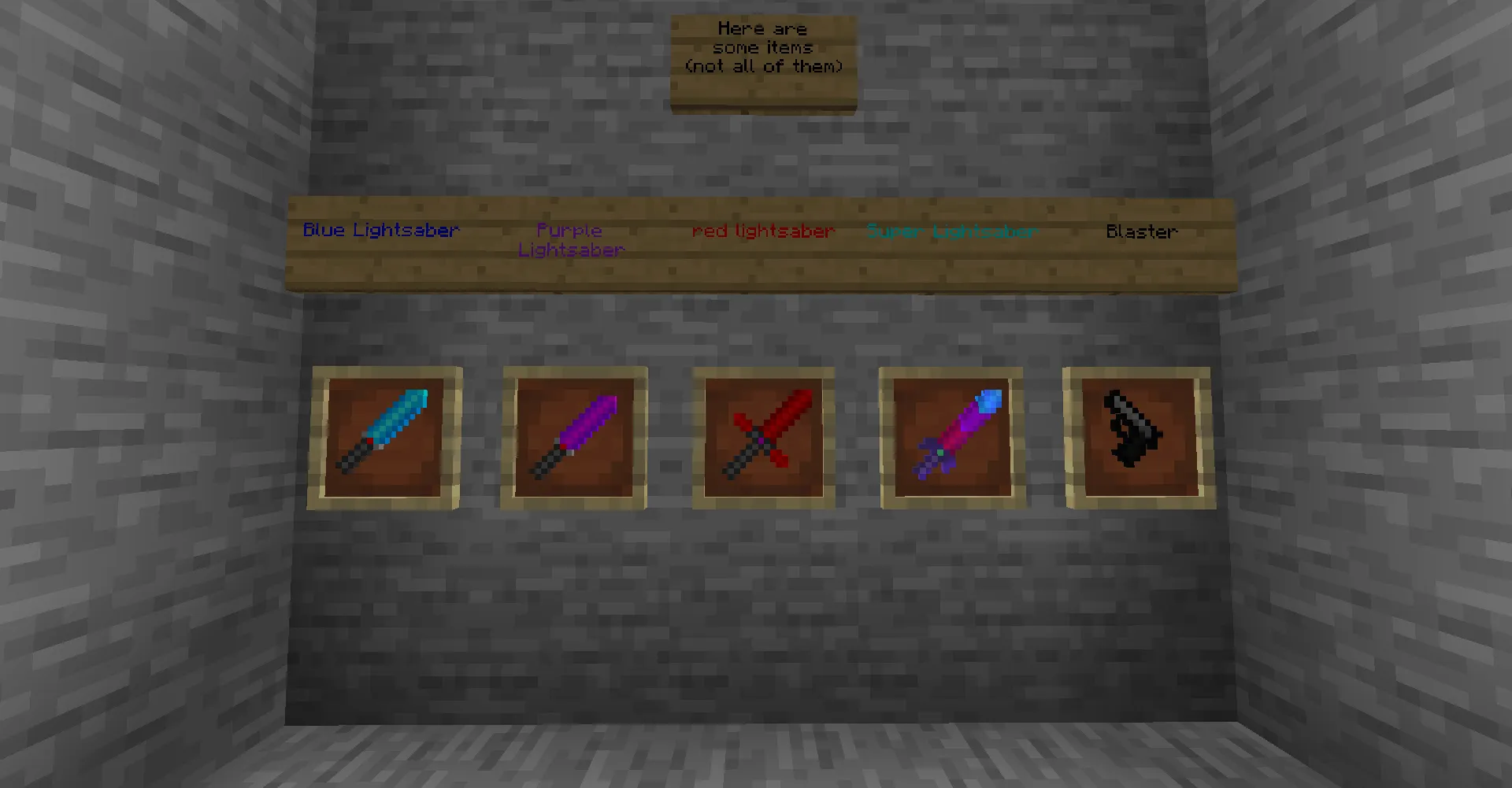 ArtRen13's Lightsaber mod — скриншот 1 (Моды, Minecraft)