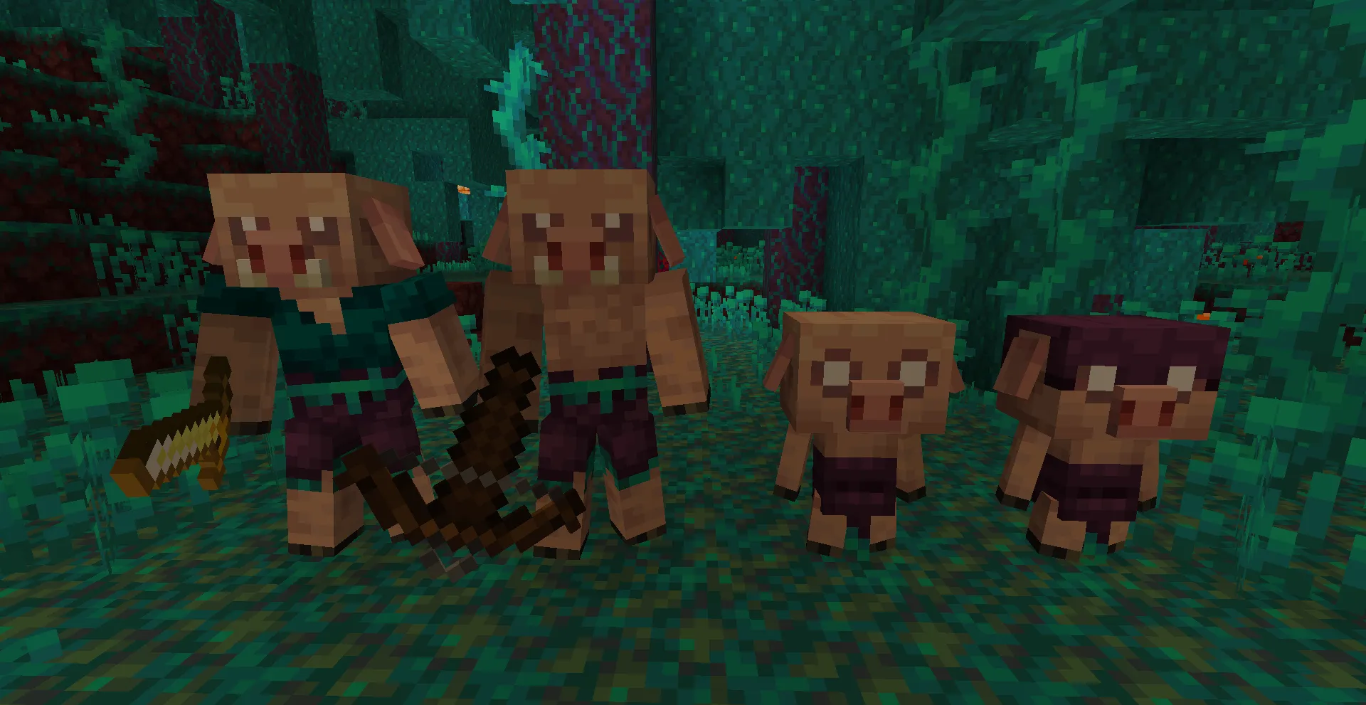AL's Piglins Revamped x Fresh Animations — скриншот 2 (Текстуры, Minecraft)