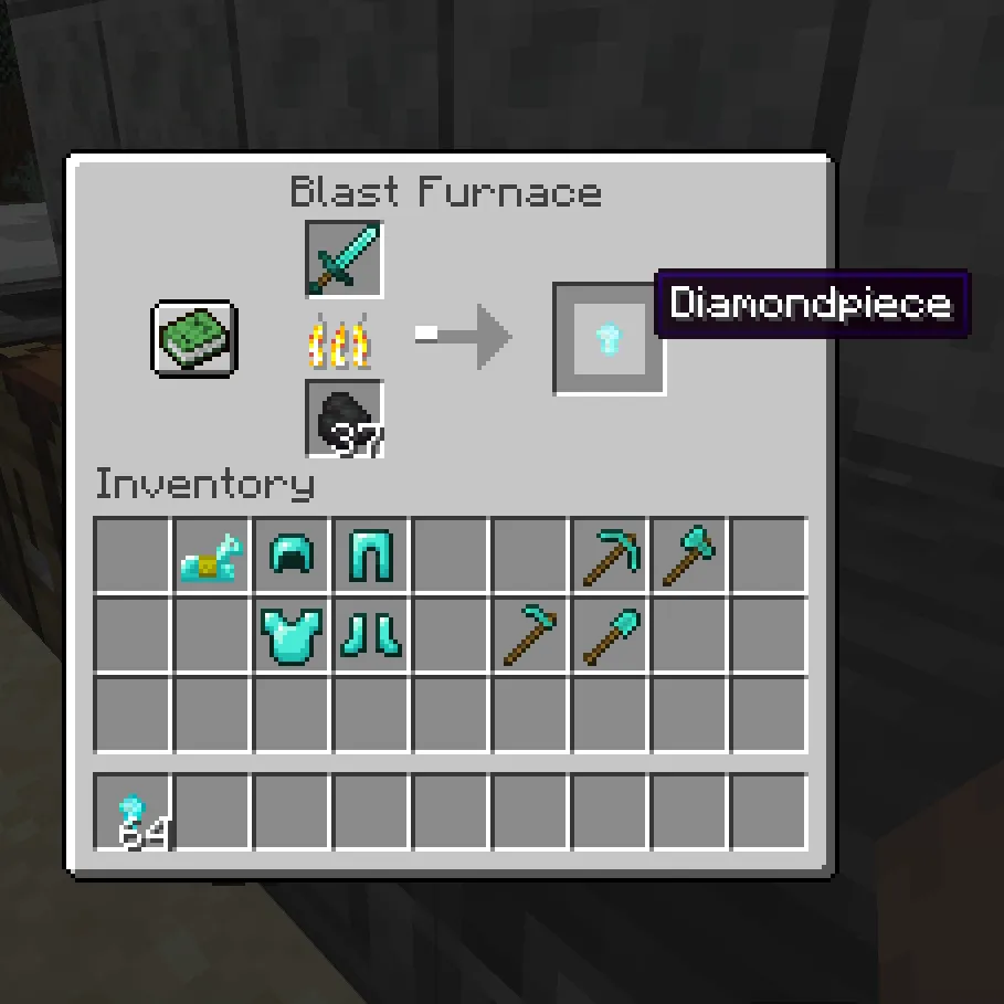 More Smelting (Smelt Diamond, Leather and stone items) — скриншот 7 (Моды, Minecraft)