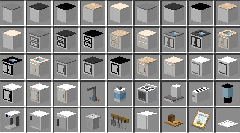 Kitchen decorations — скриншот 1 (Моды, Minecraft)
