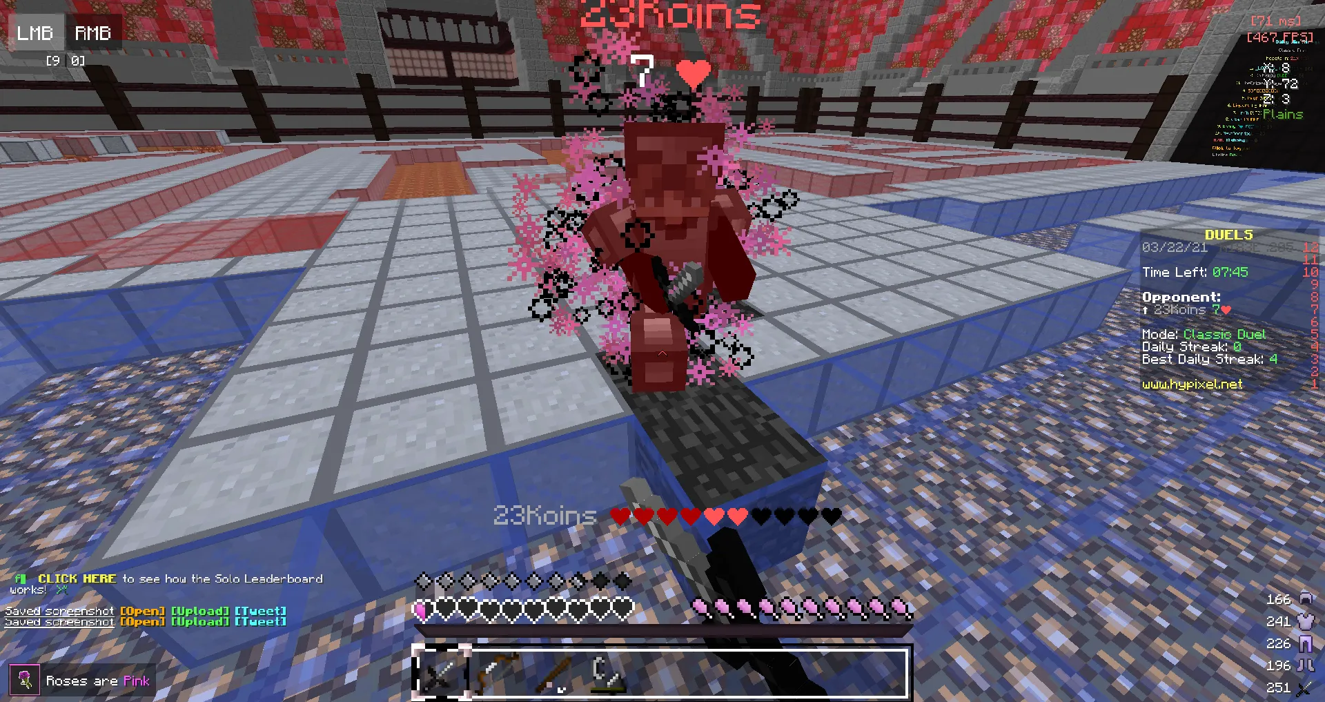Roses are pink Texture pack — скриншот 4 (Текстуры, Minecraft)