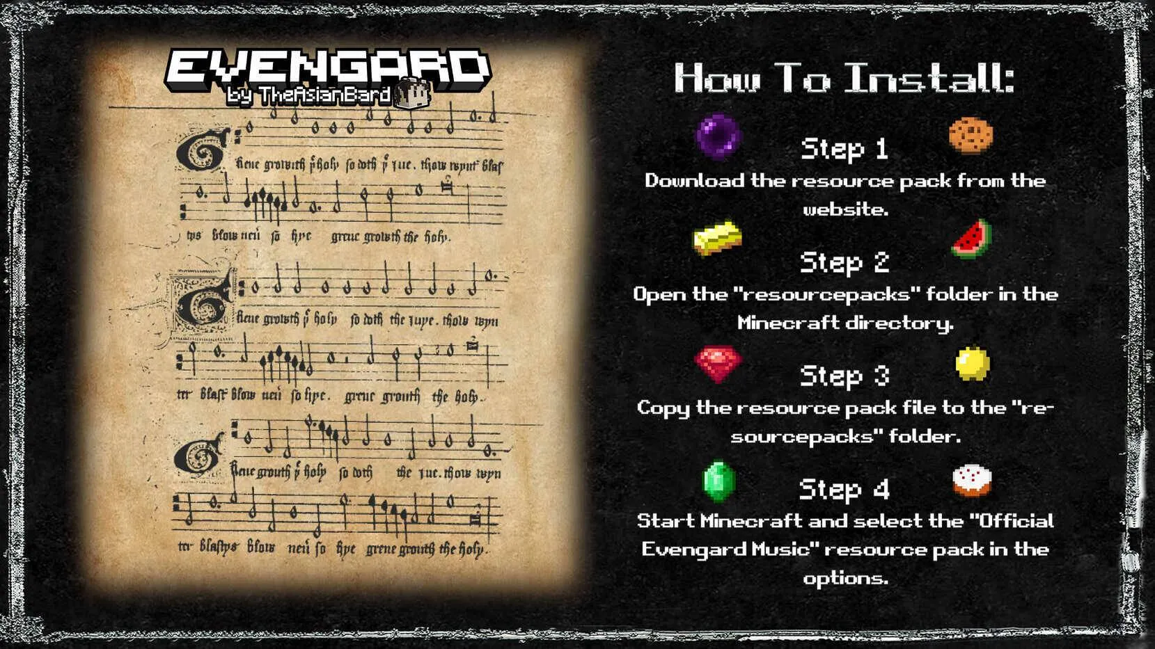 Evengard | Official Resource Pack, Текстуры, Minecraft