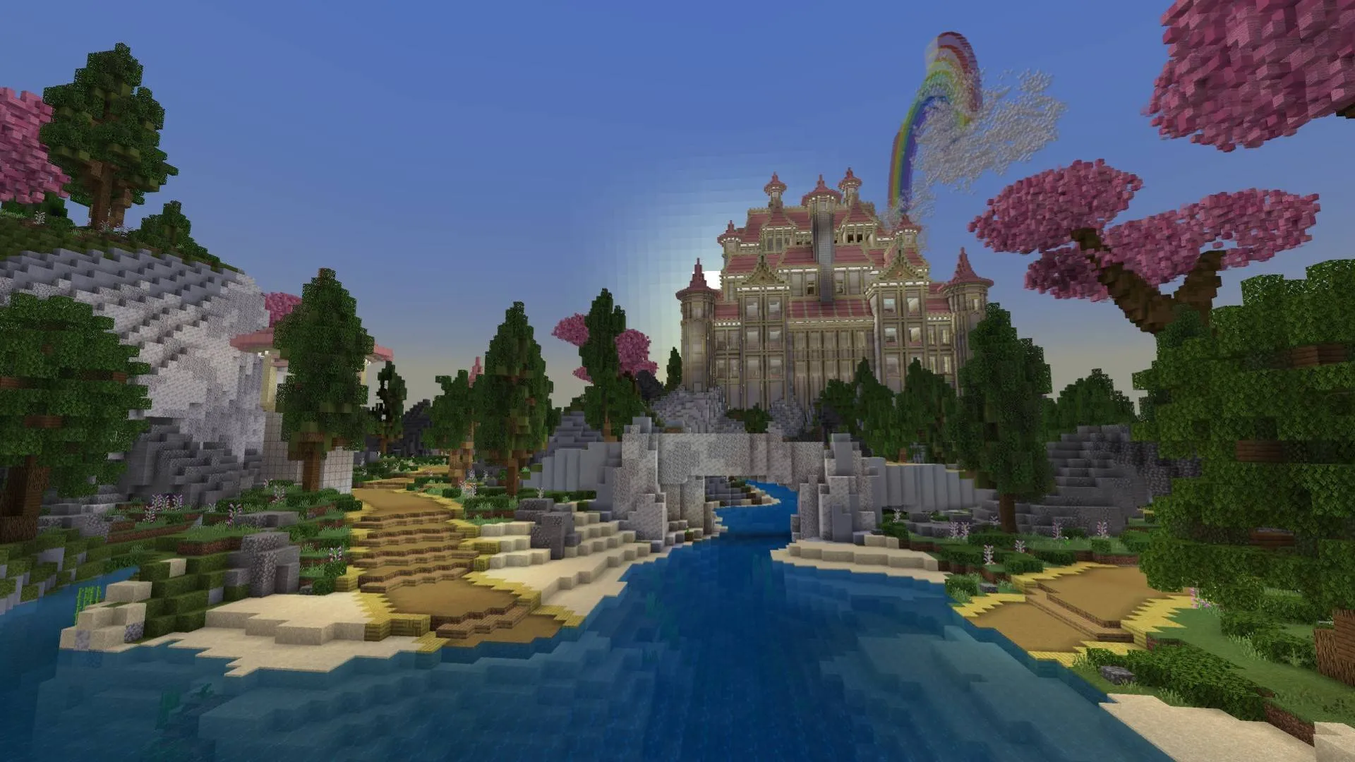 Pink Castle - Survival Spawn, Карты, Minecraft