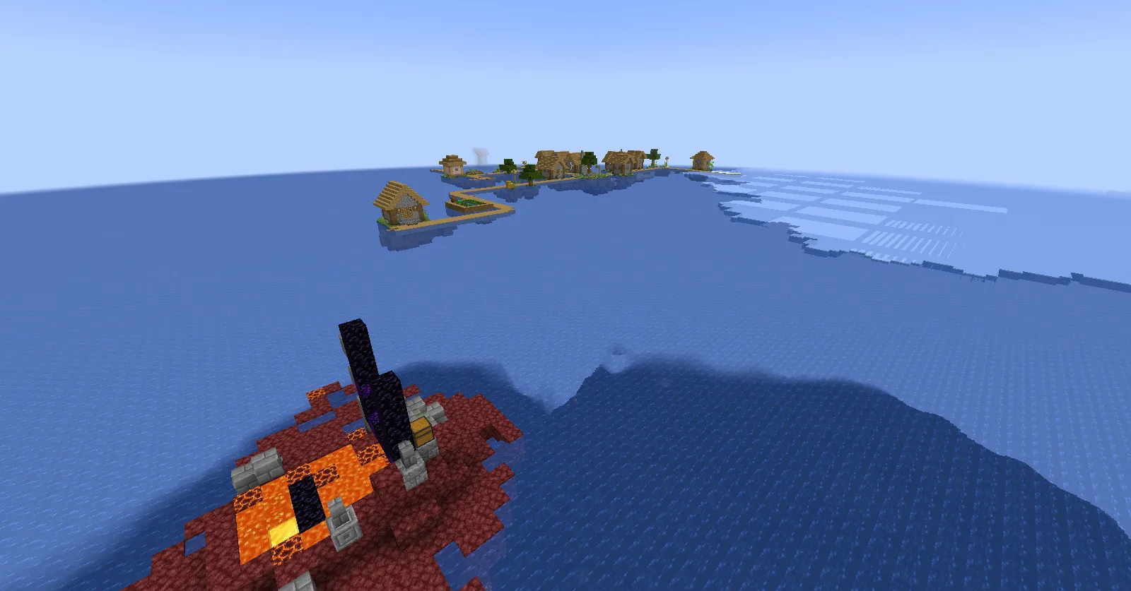 [World Generator] Ocean Only World / Water World — скриншот 7 (Кастомизации, Minecraft)