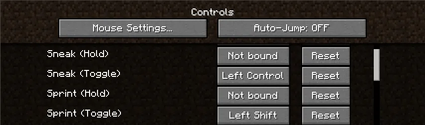 SneakHold — скриншот 1 (Моды, Minecraft)