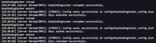 KeybindingLocker — скриншот 1 (Моды, Minecraft)
