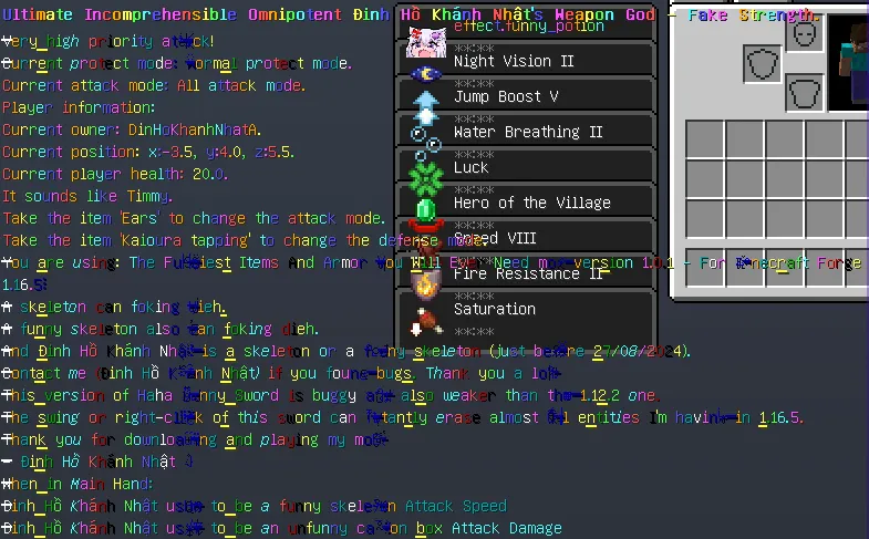 The Funniest Items And Armor You Will Ever Need., Моды, Minecraft