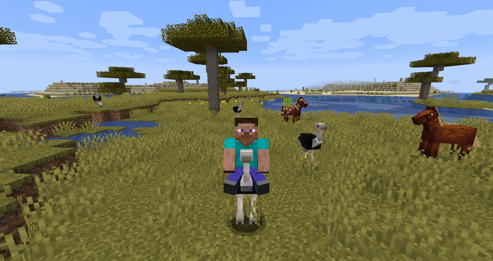 Colds: Ostriches (FORGE) — скриншот 1 (Моды, Minecraft)