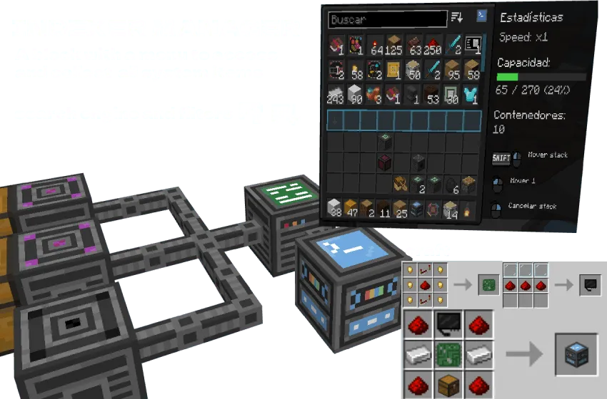 Indexer, Моды, Minecraft