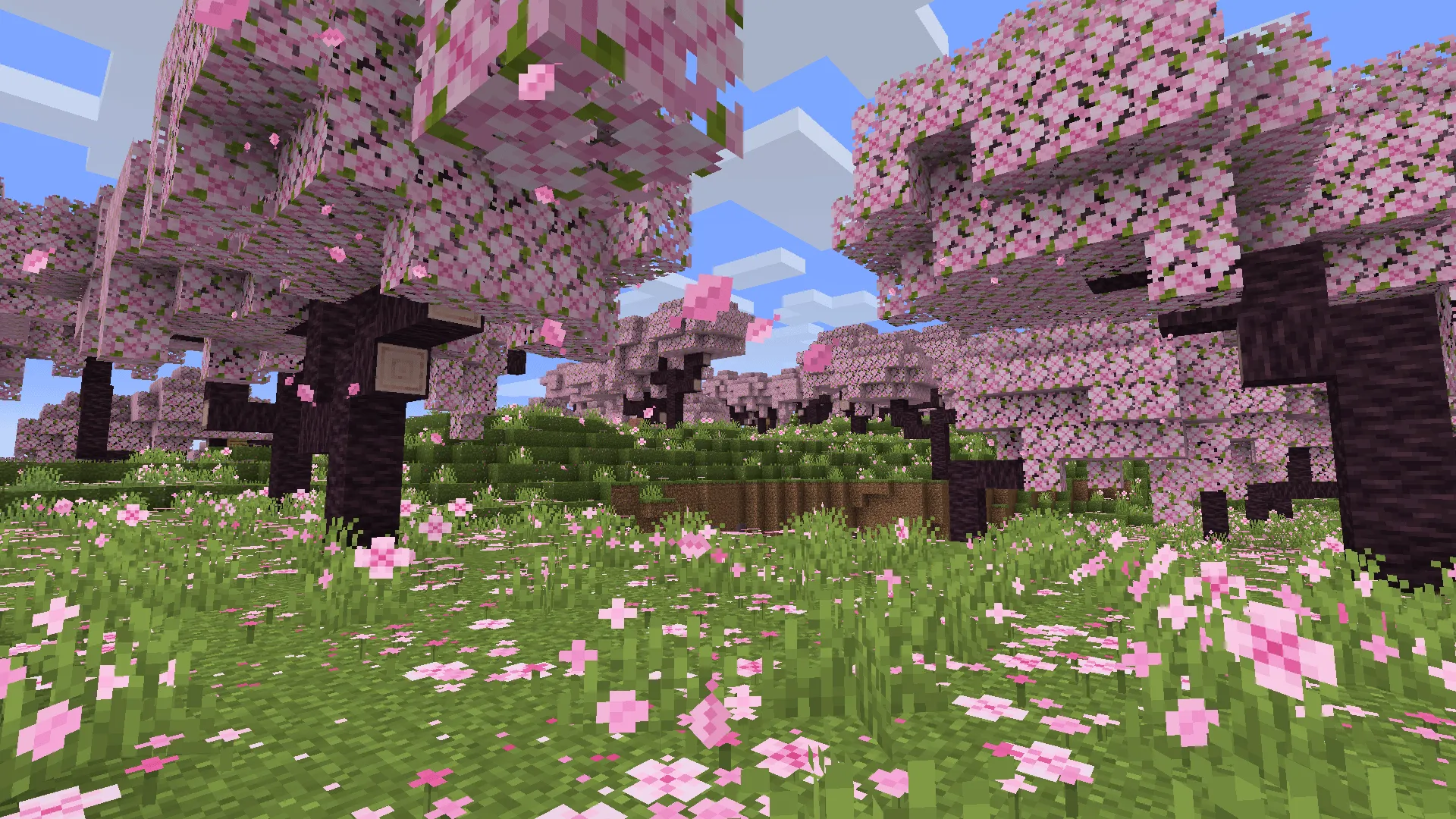 Cherry Grass OPTIFINE EDTION — скриншот 3 (Текстуры, Minecraft)