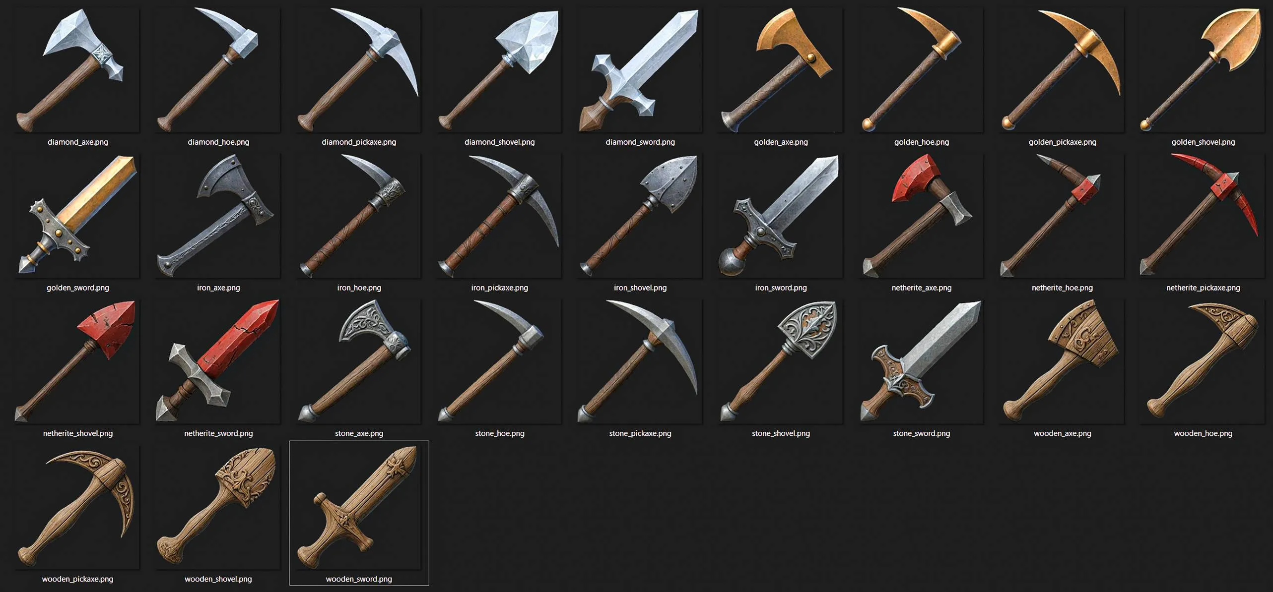 RealPix TrueCraft 32x, Текстуры, Minecraft