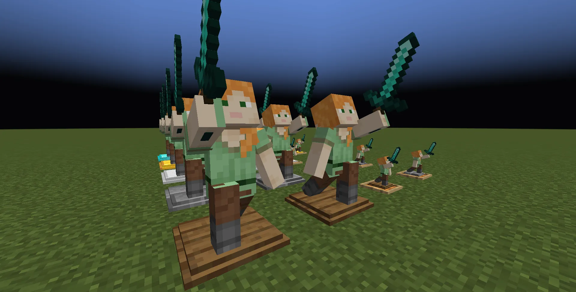 NOTLIVES's Customizable Player Statues Sword — скриншот 5 (Текстуры, Minecraft)