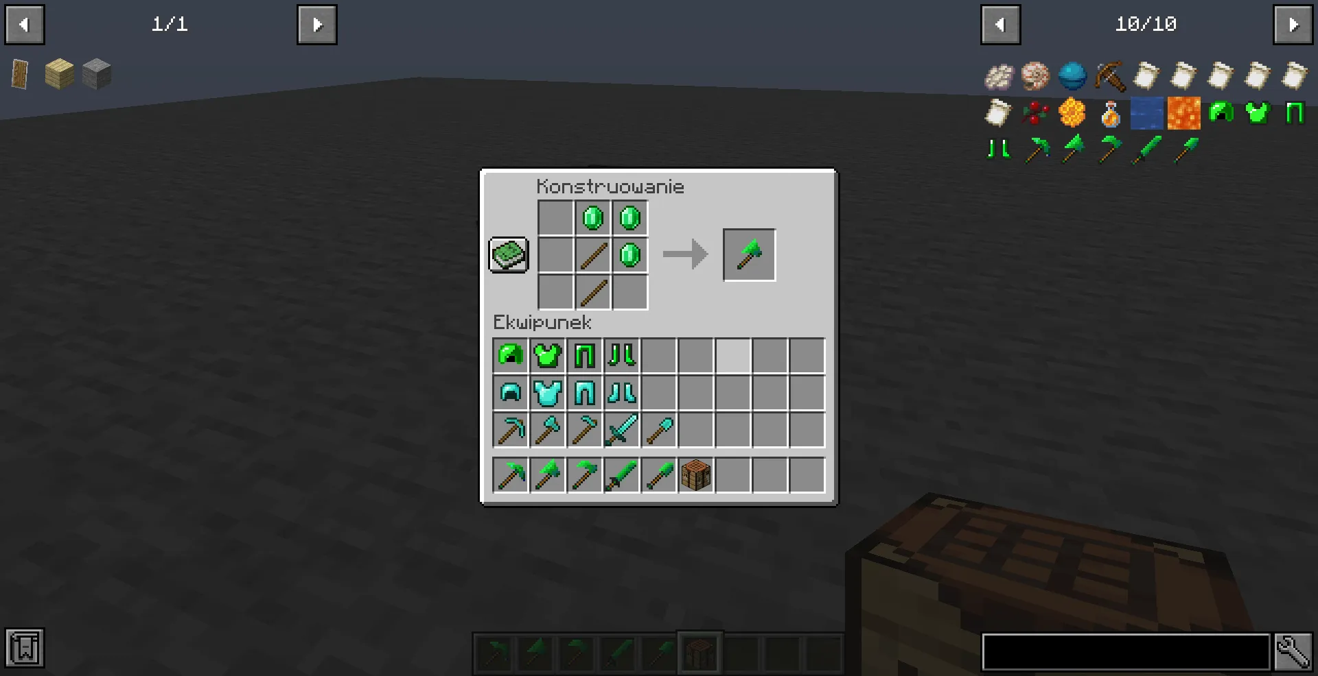 Emerald items: Armor and Tools, Моды, Minecraft