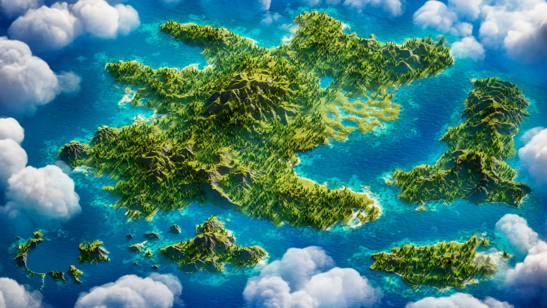 Custom Survival Island #1, Карты, Minecraft