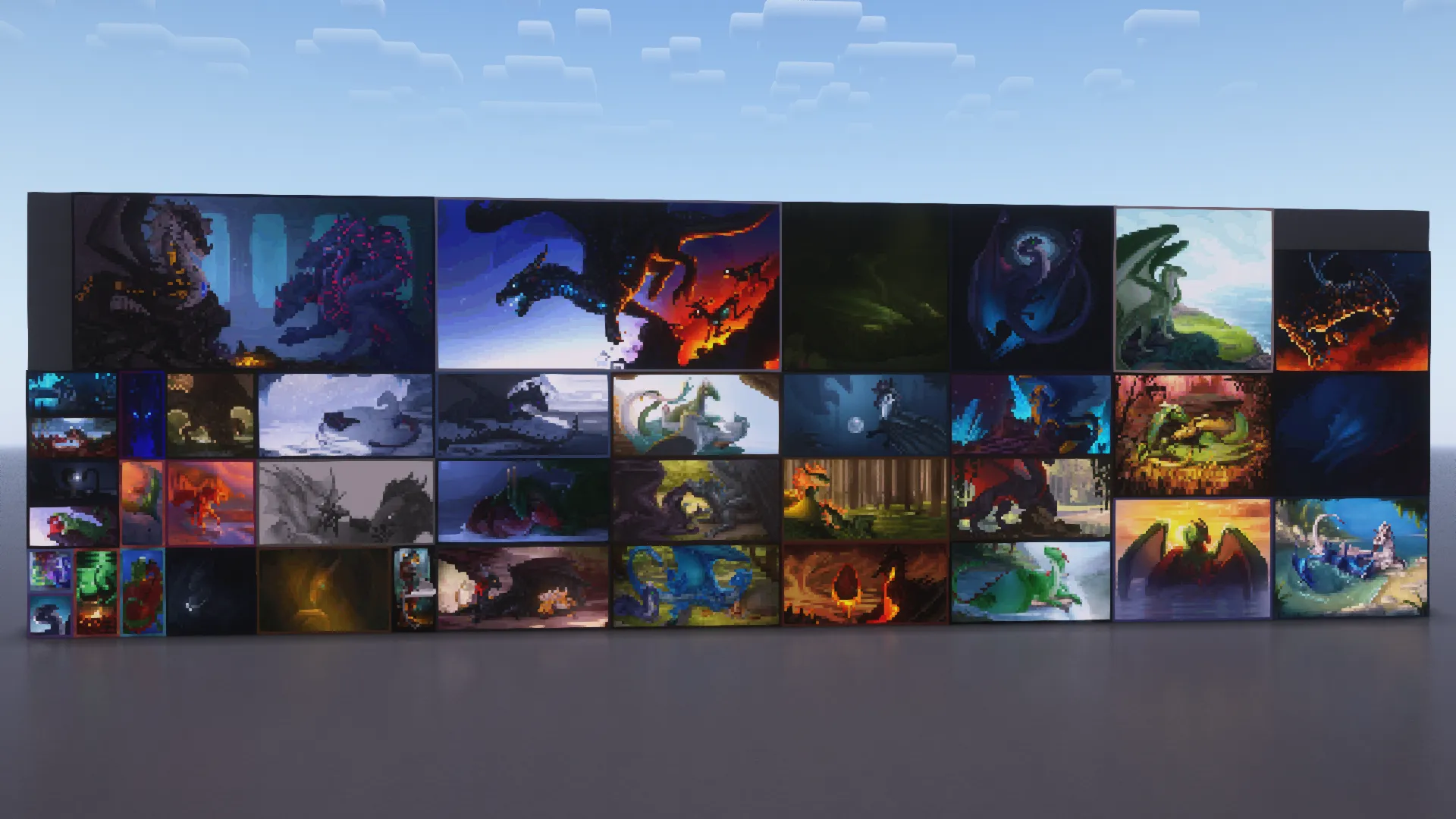 Paintings with Dragons, Моды, Minecraft