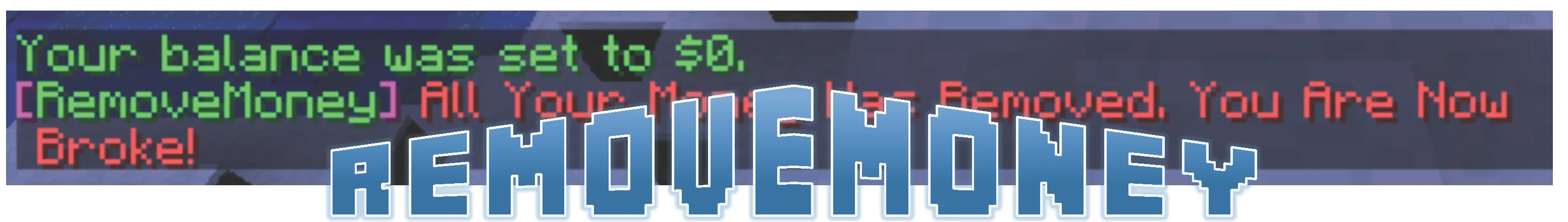 RemoveMoney — скриншот 1 (Плагины, Minecraft)