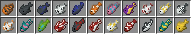 fish bucket variants — скриншот 8 (Текстуры, Minecraft)