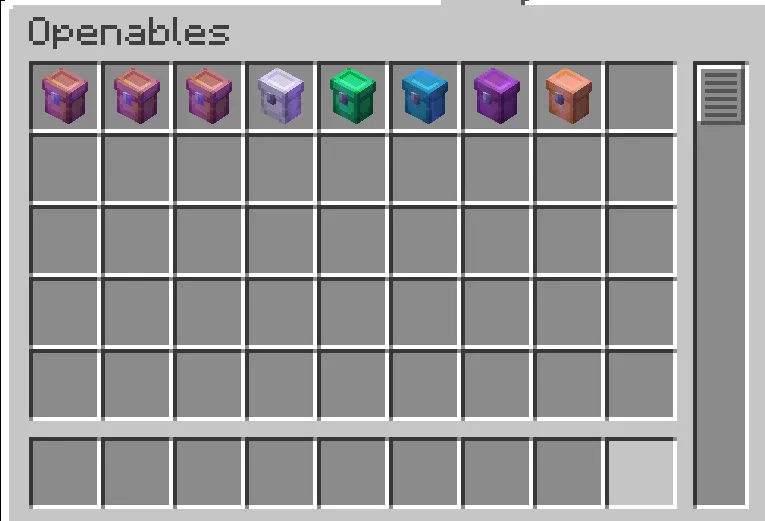 Openables, Моды, Minecraft