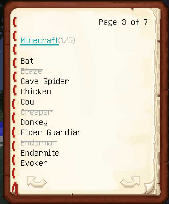 Adventure Note, Моды, Minecraft