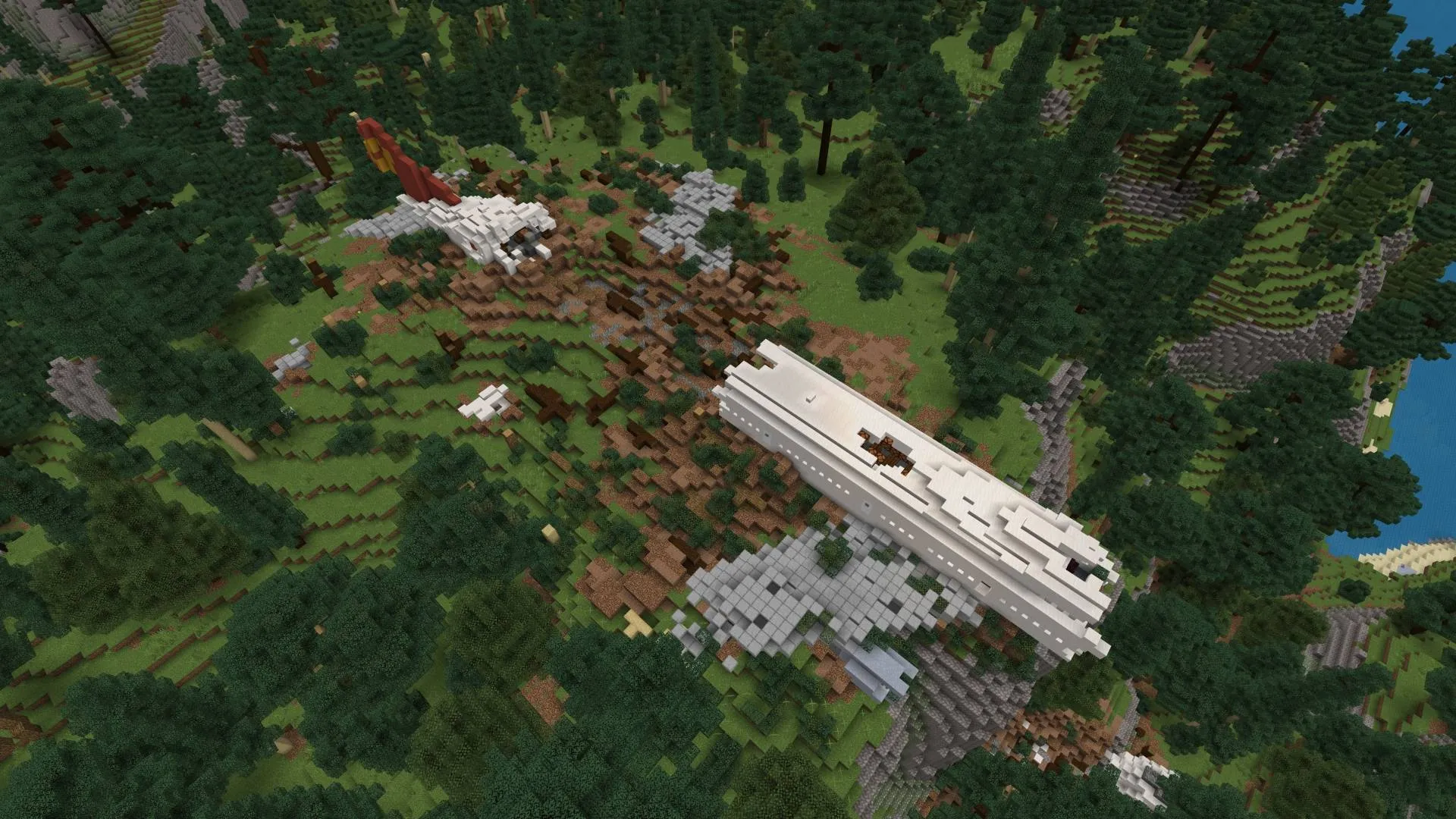 The Crash - Plane Crash Survival, Карты, Minecraft