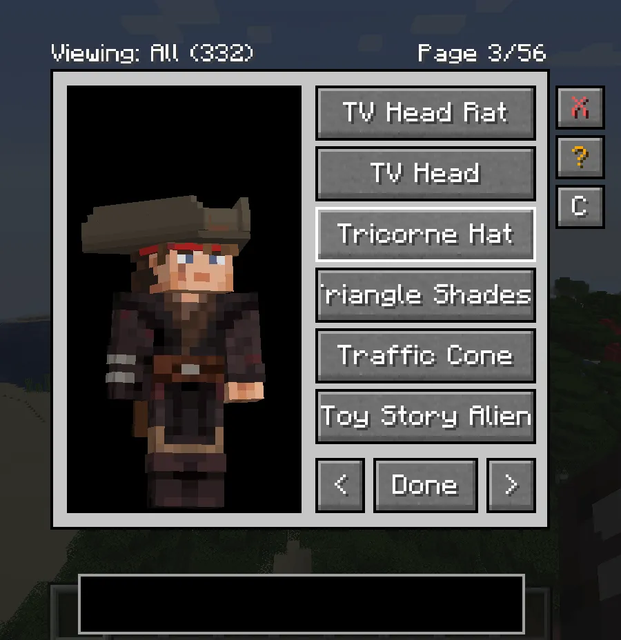 Hats (Classic), Моды, Minecraft