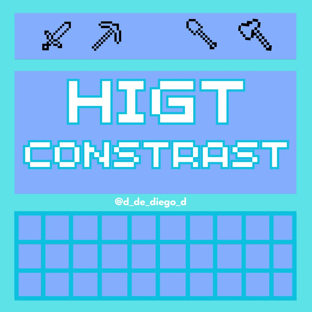 HIGH CONTRAST, Текстуры, Minecraft