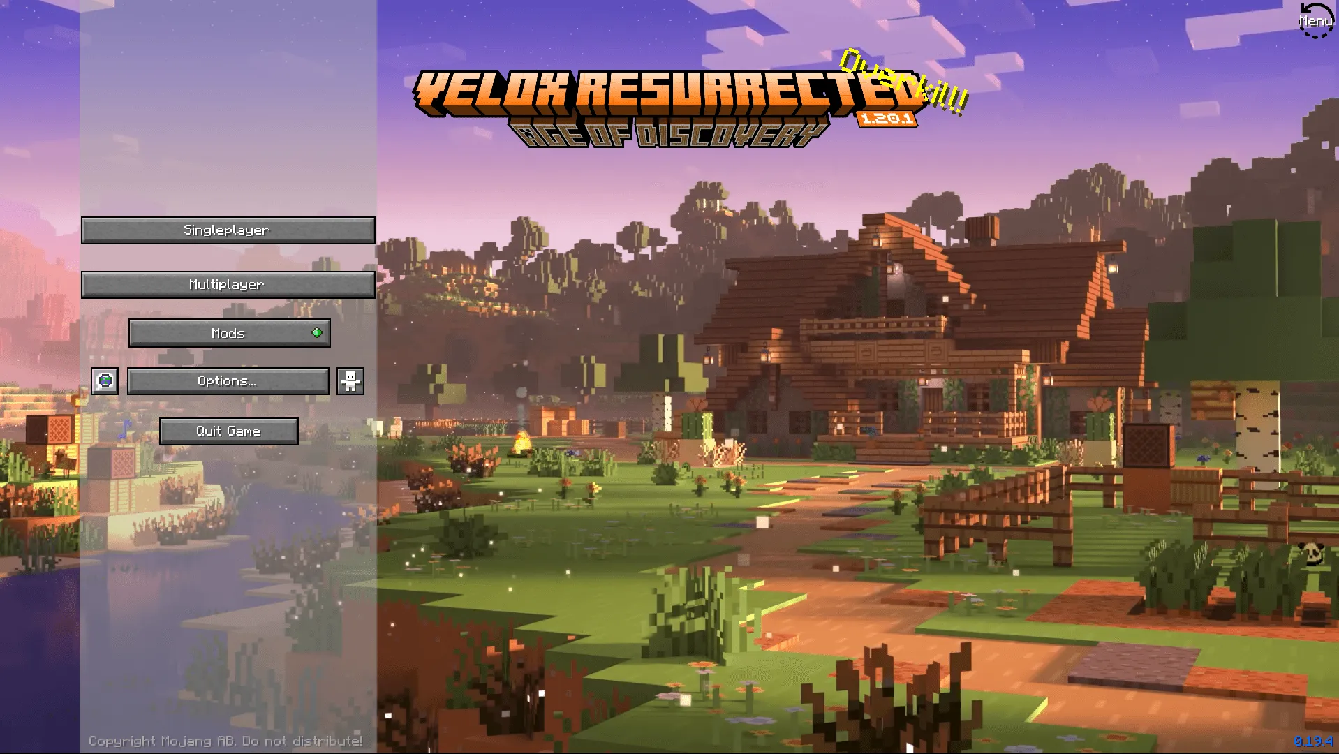 Velox Menu Assets — скриншот 1 (Текстуры, Minecraft)