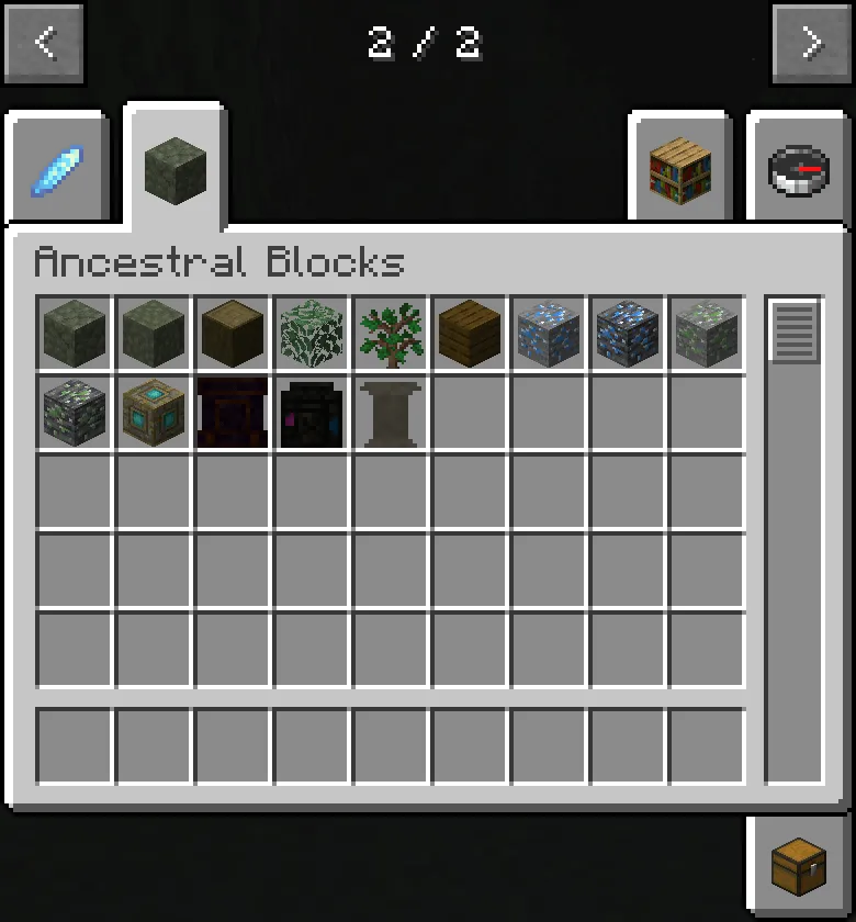 Ancestral, Моды, Minecraft