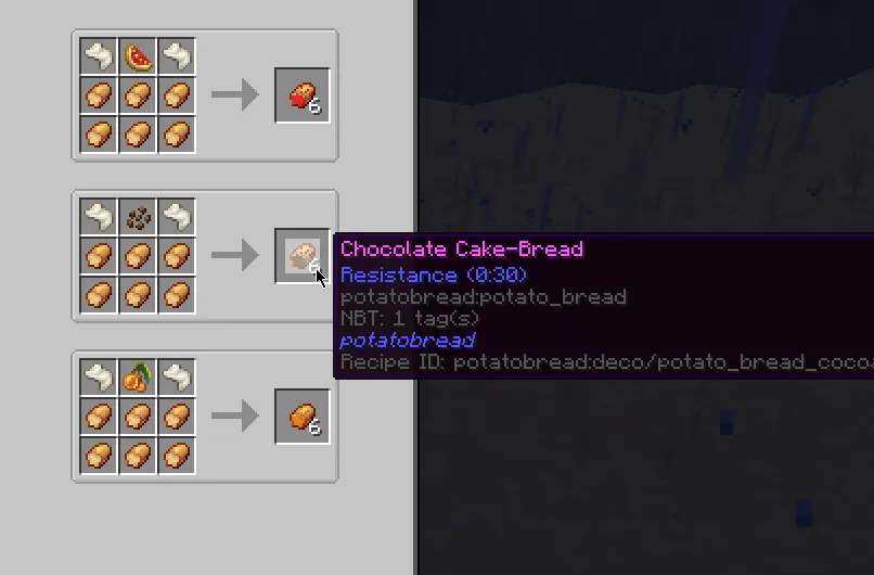 Potato Bread — скриншот 2 (Моды, Minecraft)