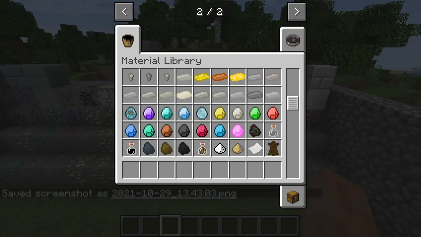 Material Library, Моды, Minecraft