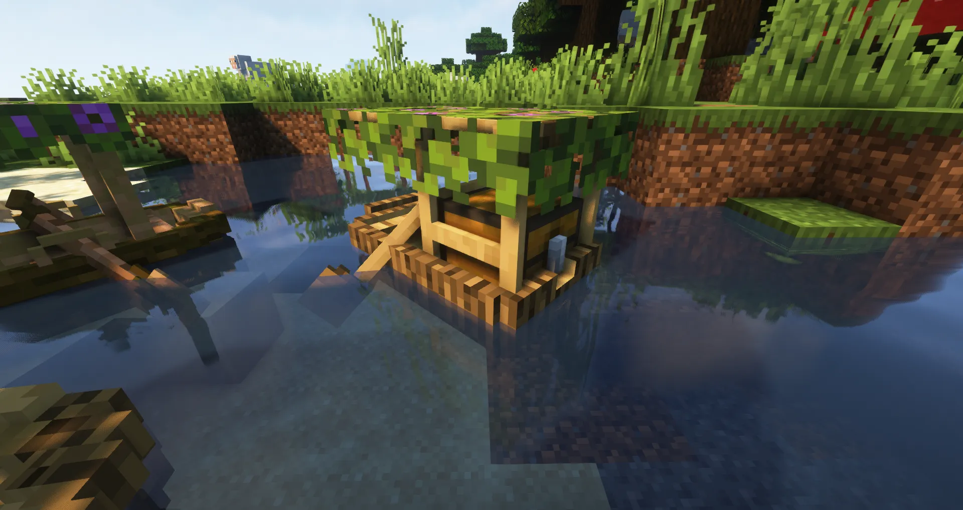 Cute Azalea Boats — скриншот 2 (Текстуры, Minecraft)