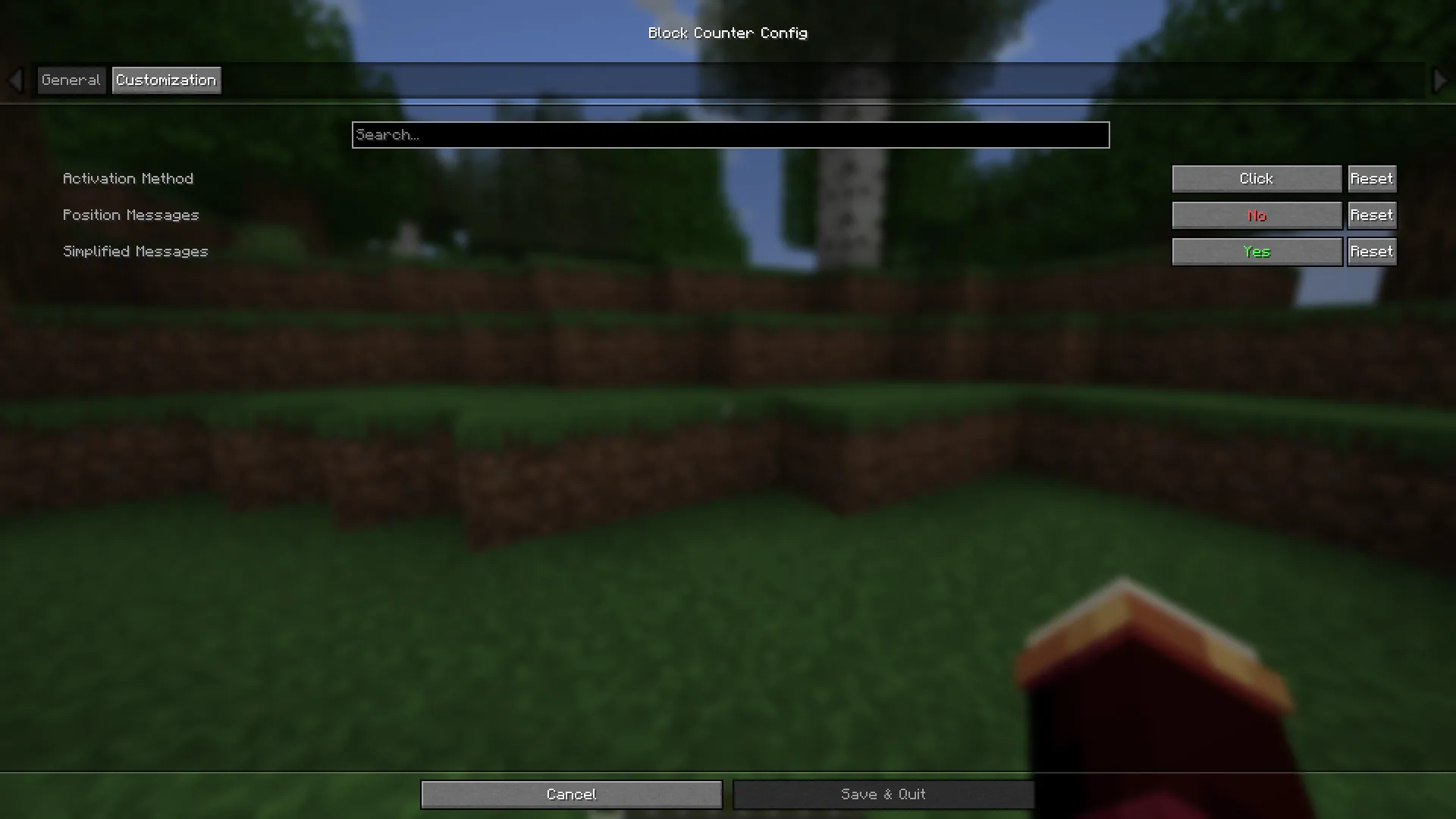 Block Counter, Моды, Minecraft