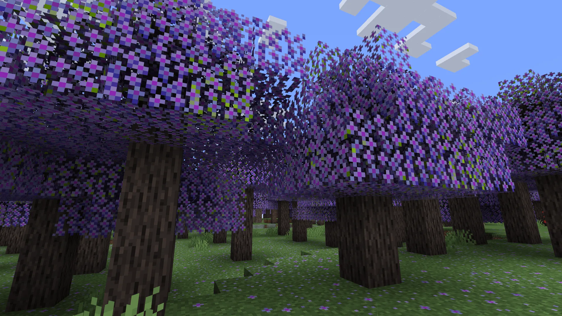 Arboles de Jacaranda, Текстуры, Minecraft