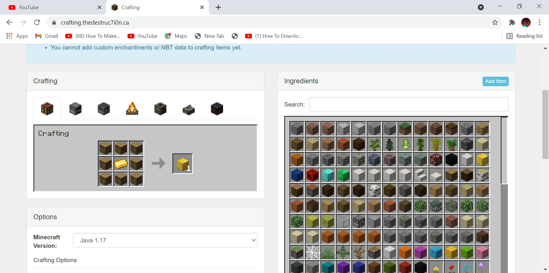 Combine And Upgrade Structures And Craftable Custom Tree, Моды, Minecraft