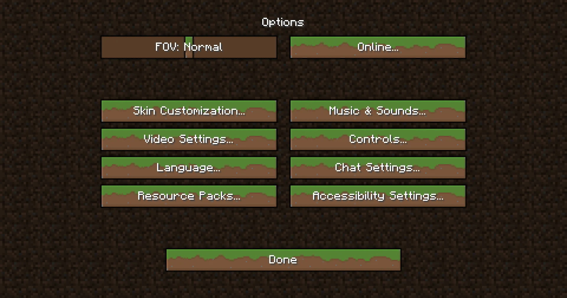 Dirt Buttons, Текстуры, Minecraft