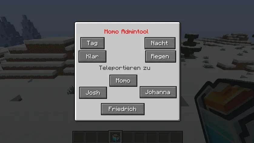 Admintool, Моды, Minecraft