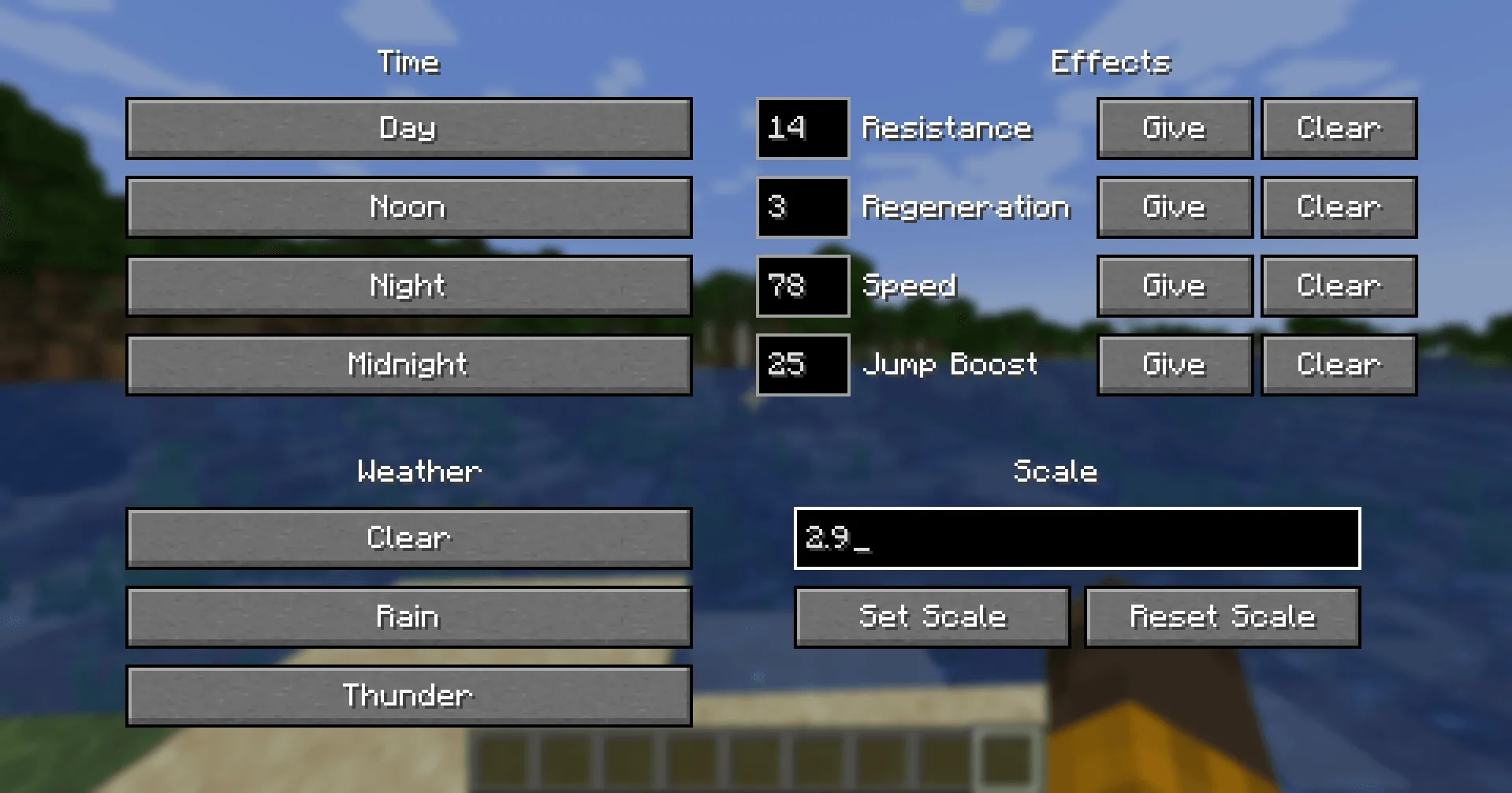 QuickCommands, Моды, Minecraft