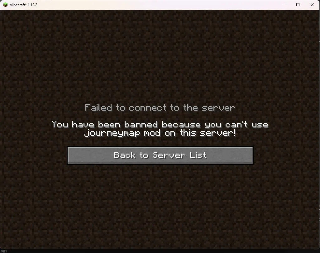 ModBlacklist, Моды, Minecraft