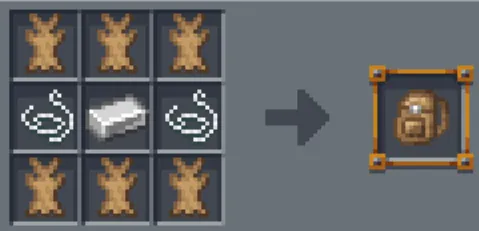 Backpacked leather recipe — скриншот 1 (Текстуры, Minecraft)