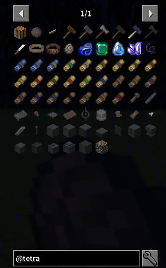 JEI Tetra — скриншот 3 (Моды, Minecraft)