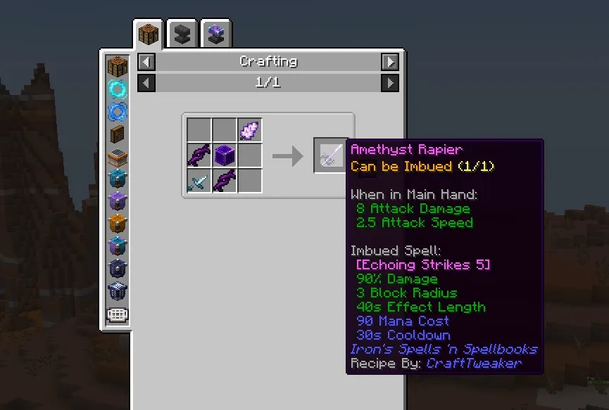 Easy CraftTweaker, Моды, Minecraft