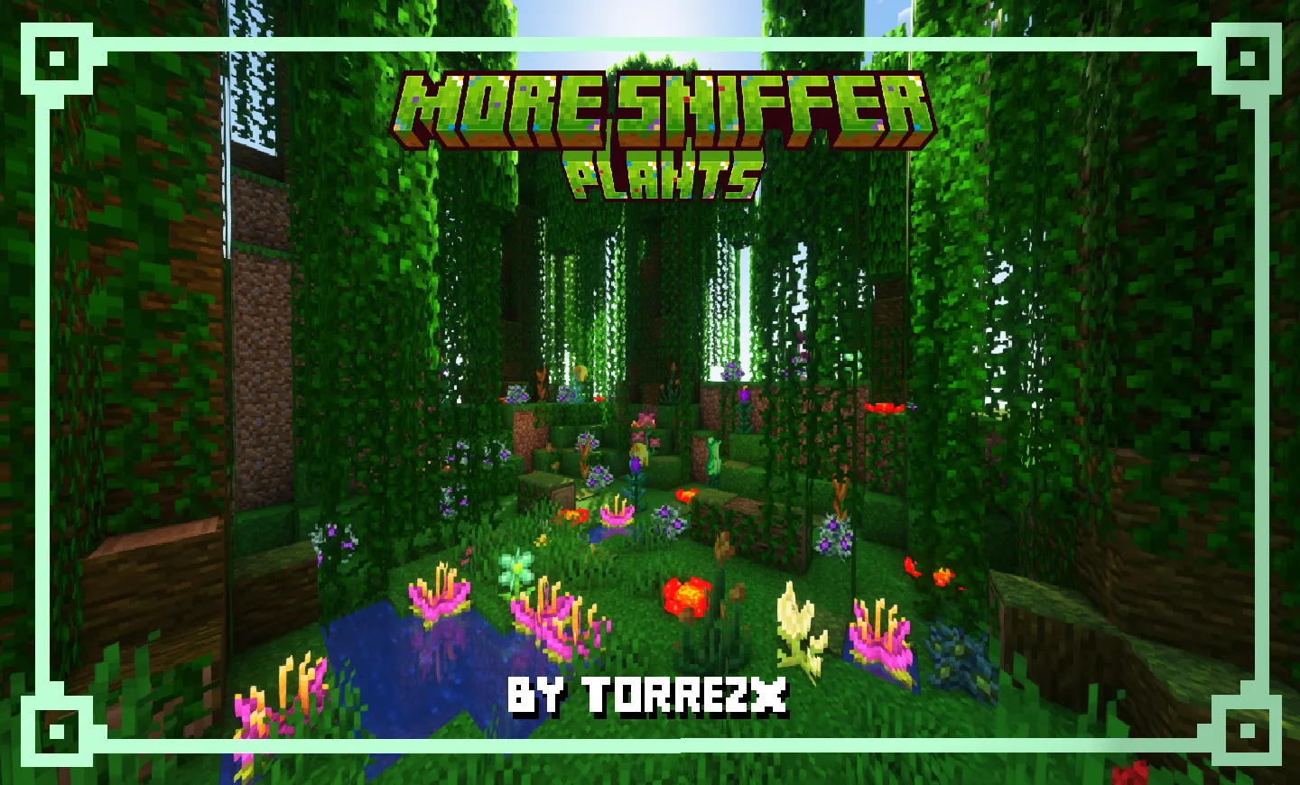 Torrezx-More sniffer plants — скриншот 1 (Текстуры, Minecraft)